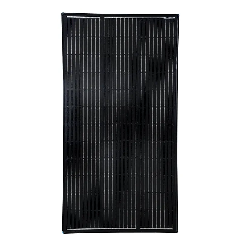 Kit de sistema de panel solar de potencia solar de vidrio único de 100 W con vatio instalado de precio medio de eficiencia energética