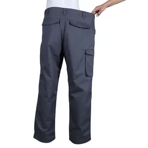 Calças de trabalho masculinas industrial, calças casuais para trabalho de carga, cor sólida, grande tamanho, para homem gordo