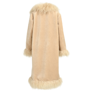 <span class=keywords><strong>Cappotto</strong></span> Lungo Invernale da Donna <span class=keywords><strong>con</strong></span> <span class=keywords><strong>Collo</strong></span> in Vera <span class=keywords><strong>Pelliccia</strong></span> di Agnello Mongolo, Parka in <span class=keywords><strong>Pelliccia</strong></span> di Pecora - Product Image 3