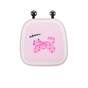 Ensemble de coussins de siège de voiture à thème chat mignon, en peluche extra douce, antidérapant pour l'hiver, avec bordure décorative, 3-4 pièces - Product Image 5