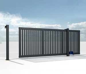 Portão Deslizante de Alumínio e Ferro Personalizado, Material de Aço Resistente a Furacões, para Pátios de Vilas e Estilo Europeu Francês - Product Image 1