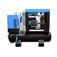 Compresseur d'air à vis tout en un monophasé 4kw 5hp 5,5 kw 7,5 kw 10hp avec réservoir de séchage compresseurs industriels