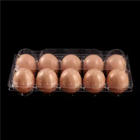 Boîtes à œufs en plastique transparentes à 12/30 alvéoles, boîtes de rangement pour œufs en plastique, barquettes pliables en plastique PET
