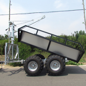 Haute capacité extérieur jardin <span class=keywords><strong>ATV</strong></span> benne remorque chariot ferme <span class=keywords><strong>ATV</strong></span> remorque Kits forêt remorque pour motos et VTT - Product Image 6
