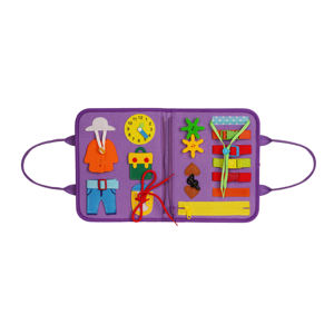 Nouveau 2026 Tableau d'activités Montessori en feutre pour enfants autistes et tout-petits, jouet sensoriel éducatif - Product Image 6