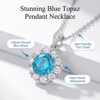 Collier pour femme en argent S925, nouveau design élégant, fleur sertie de diamants Moissanite, cadeau de mariage, chaîne de bijoux, best-seller