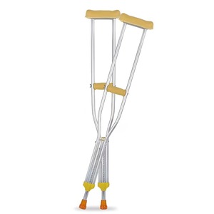 Béquilles doubles en alliage d'aluminium réglables pour personnes âgées et handicapées, aide à la marche pour la rééducation - Product Image 1