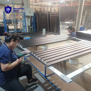 Recinzioni a Doghe Semi-Privacy in Alluminio Premium Nero Moderno e Elegante Princeton <span class=keywords><strong>per</strong></span> Sicurezza Perimetrale o Confini di Proprietà - Product Image 4