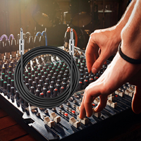 Câble audio OEM d'usine 22AWG en cuivre pur épaissi, prise métallique 6,35 mm mâle-mâle pour guitare électrique, voiture, HDTV