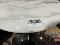 Table d'appoint en marbre blanc pour bureau moderne et table de réunion, table basse, petite table d'appoint