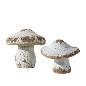 Modèle d'ornement en céramique moderne en forme de citrouille et de champignon, vase de table, décoration de tête de Bouddha vieilli - Product Image 2