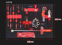 Ensemble d'outils professionnel en mousse EVA de 158 pièces, kit d'outils de mécanicien avec organiseurs de tiroirs pour la réparation automobile