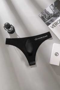 CustomLogo seksi rahat erkekler tanga kısa yumuşak naylon nefes üçgen düşük katlı anti-bakteriyel erkek iç çamaşırı yaz için - Product Image 6