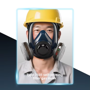 Máscara Respiratoria Facial Completa Reutilizable con Filtro de Cartucho de Carbón Activado para Polvo, Gas, Pintura, <span class=keywords><strong>Soldadura</strong></span> y Uso Industrial - Product Image 1