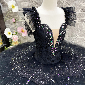 Robe de tutu de ballet professionnel pour femmes <span class=keywords><strong>Costume</strong></span> de cygne blanc pour compétition de danse pour filles vêtements de scène imprimés pour l'âge des enfants - Product Image 2