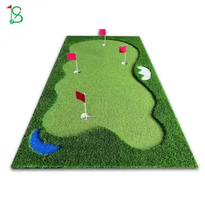 Fábrica preço personalizado Golf prática Mat Golf durável colocando esteira verde para casa