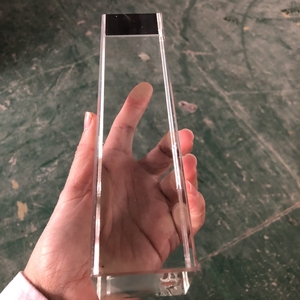 ADL 50 50 200 240 Bloc de verre cristallin massif décoratif à finition fine pour la construction, briques de verre, blocs décoratifs pour murs et artisanat - Product Image 2