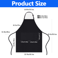 Celemek memasak dapur restoran dengan logo kustom hadiah promosi iklan bisnis 100 celemek dapur dapat disesuaikan poliester
