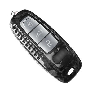 Phụ Kiện Xe Hơi 2023 New Chìa Khóa Xe Trường Hợp Bìa Giả Mạo Sợi Carbon <span class=keywords><strong>Key</strong></span> Bao Gồm Phù Hợp Cho <span class=keywords><strong>Audi</strong></span> New A6 A7 <span class=keywords><strong>A8</strong></span> T-Carbon Chìa Khóa Xe Trường Hợp - Product Image 4
