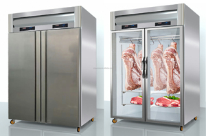 Thương mại dọc thịt hiển thị mát treo thiết kế Thiết bị làm lạnh an toàn tươi thịt Tủ đông với hiệu quả hiển thị - Product Image 6