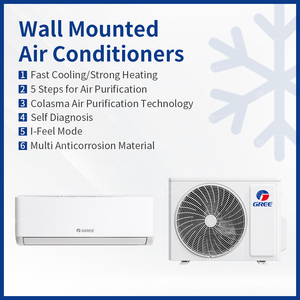 Climatiseur mural split à onduleur Gree OEM R32 haute performance SEER, pompe à chaleur mini-split, distributeur en gros - Product Image 2