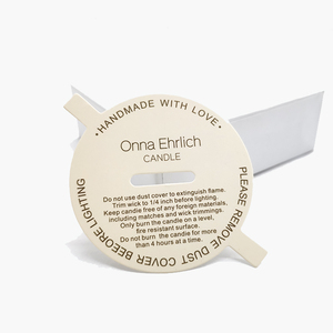 Customized Printed Logo Candle Dust Cover <strong>Plantable</strong> Wildflower Seeds Paper <strong>Cards</strong> for Candle Care <strong>Card</strong> - Product Image 2