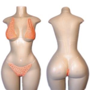 Ailangke Ingrosso 2023 Nuovo Stile Personalizzato Abbigliamento da Ballo con Strass Outfit <span class=keywords><strong>Sexy</strong></span> Esotico da Spogliarellista - Product Image 3