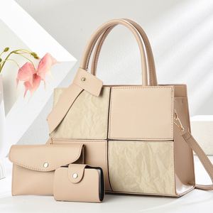Conjuntos de Moda 3 en 1 para Mujer, Bolsos de Mano Casuales Grandes con Dos Asas de Hombro, Bolsos Tipo Satchel, Bolsos de Mano con Asa Superior - Product Image 3
