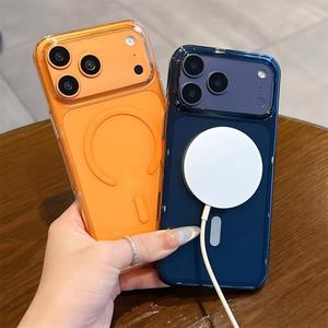 Funda Magnética Transparente para iPhone 17 Air 16e 18 Pro Max 15 14 13 12 11 Pro Max 16 Plus, Carcasa Rígida de PC a Prueba de Golpes - Product Image 1