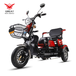 Vélo <span class=keywords><strong>tricycle</strong></span> électrique adulte à trois roues à deux places avec moteur pour passager - Product Image 1