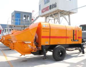 Juhe Verschillende Modellen Capaciteit Mini Mobiele Prijs Dieselmotor Stationaire Betonpomp Aanhangwagen Gemonteerde Betonpompen Te Koop - Product Image 5