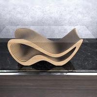 Table à manger en bois personnalisée paramétrique, table basse, design artistique unique, meubles, maison, restaurant, hôtel