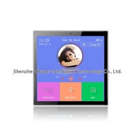YDD Tuya 4 Inch Pengontrol Musik Latar Belakang Layar Sentuh di Langit-langit, Kontrol Aplikasi Seluruh Rumah dengan Alexa Google Home
