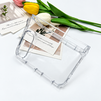 Coque transparente en TPU acrylique 2,0 mm pour iPhone Duo, anti-jaunissement, résistante aux UV, haute transparence, protection de la charnière