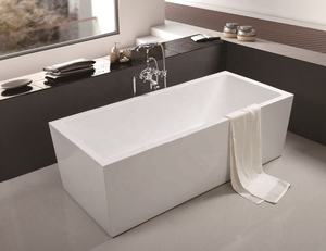 Mesa faible coût de la <span class=keywords><strong>baignoire</strong></span> autonome en acrylique autoportante à surface courbe rectangulaire à vendre et à vendre en gros - Product Image 4