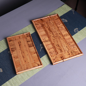 Bamboo <b>Tea</b> <b>Trays</b> Wooden Pattern Handmade Serving <b>Trays</b> For <b>Tea</b> Ceremony Accessories Residential Use - Product Image 3