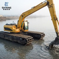 Excavadora Anfibia de Brazo Largo, Personalizable para Dragado en Aguas Profundas