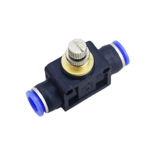 Nhựa Khí Nén Đẩy Trong Phụ Kiện LS Air Flow Điều Chỉnh Tốc Độ Van Điều Khiển Tay Van - Product Image 3