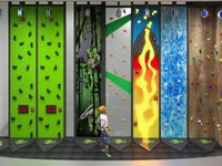 Mur d'escalade souple pour enfants au design attrayant pour centre d'amusement