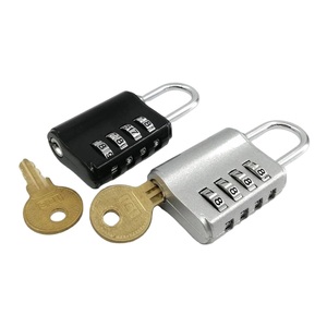<span class=keywords><strong>Cadenas</strong></span> <span class=keywords><strong>à</strong></span> combinaison en alliage de zinc 609, 4 chiffres, avec clé maîtresse, noir/argent, double usage, pour salle de sport, portail, bagages de voyage, vente en gros - Product Image 4