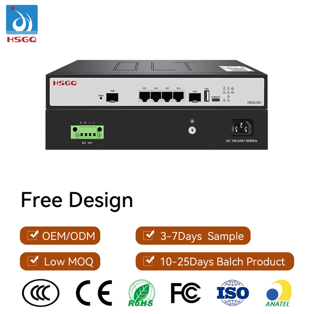 HSGQ-GPON OLT 4/8/16 PORTS Mini Olt Fiber Optical Network Terminal GPON Olt Gpon 4 Ports