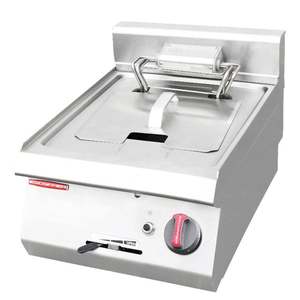 เครื่องทอดแก๊สเชิงพาณิชย์แบบถังเดี่ยว ความจุน้ำมัน 10 ลิตร ผลิตจากสแตนเลสคุณภาพสูง ขนาด 400 มม. ได้รับการรับรองมาตรฐาน CE อุปกรณ์ครัวสำหรับทอด - Product Image 4