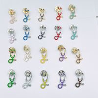 Stéthoscope émail épinglette vêtements sacs décoration broche stéthoscope broche broches pour filles étudiants en médecine médecin infirmière
