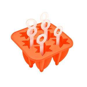<b>Silicone</b> Umbrella-Shaped 6-Cavity Popsicle Mold DIY Ice Cream Maker Household <b>Tool</b> - Product Image 5