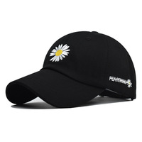OEM classique personnalisé unisexe 100% coton de haute qualité de la Chine icône personnalisée broderie marguerite Baseball Sport Cap Hat