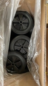 Rueda de รถเข็นยางพลาสติกพับได้8นิ้ว8*1.75ทนทานปรับแต่งได้เครื่องมือทำสวนขนาดเล็ก - Product Image 5