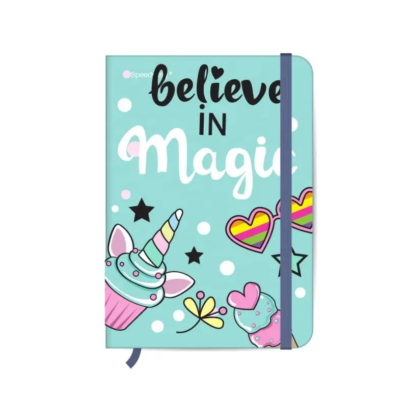 Printed School Notebook with Paper Cover 125-Sheet Writing Stationery for Gifts