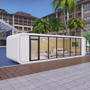 Cabane préfabriquée Apple, bâtiment préfabriqué en conteneur doté de la technologie, design moderne, <span class=keywords><strong>maison</strong></span> <span class=keywords><strong>à</strong></span> montage rapide pour hôtel, appartement - Product Image 3