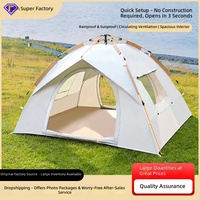 Carpa de Camping para 3-4 Personas, Lista para la Playa, Plegable Automática, Portátil, de Montaje Rápido, Resistente al Agua, de Oxford