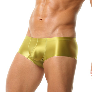 CELINNE Low Rise Ice Silks <b>Men</b> Briefs Seamless Knitted <b>Stretch</b> Fit <b>Men</b> Underwear For Fitness Running Casual Wear - Product Image 2